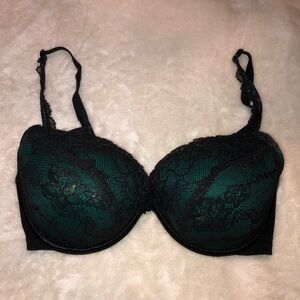 Cacique Emerald green push up bra
